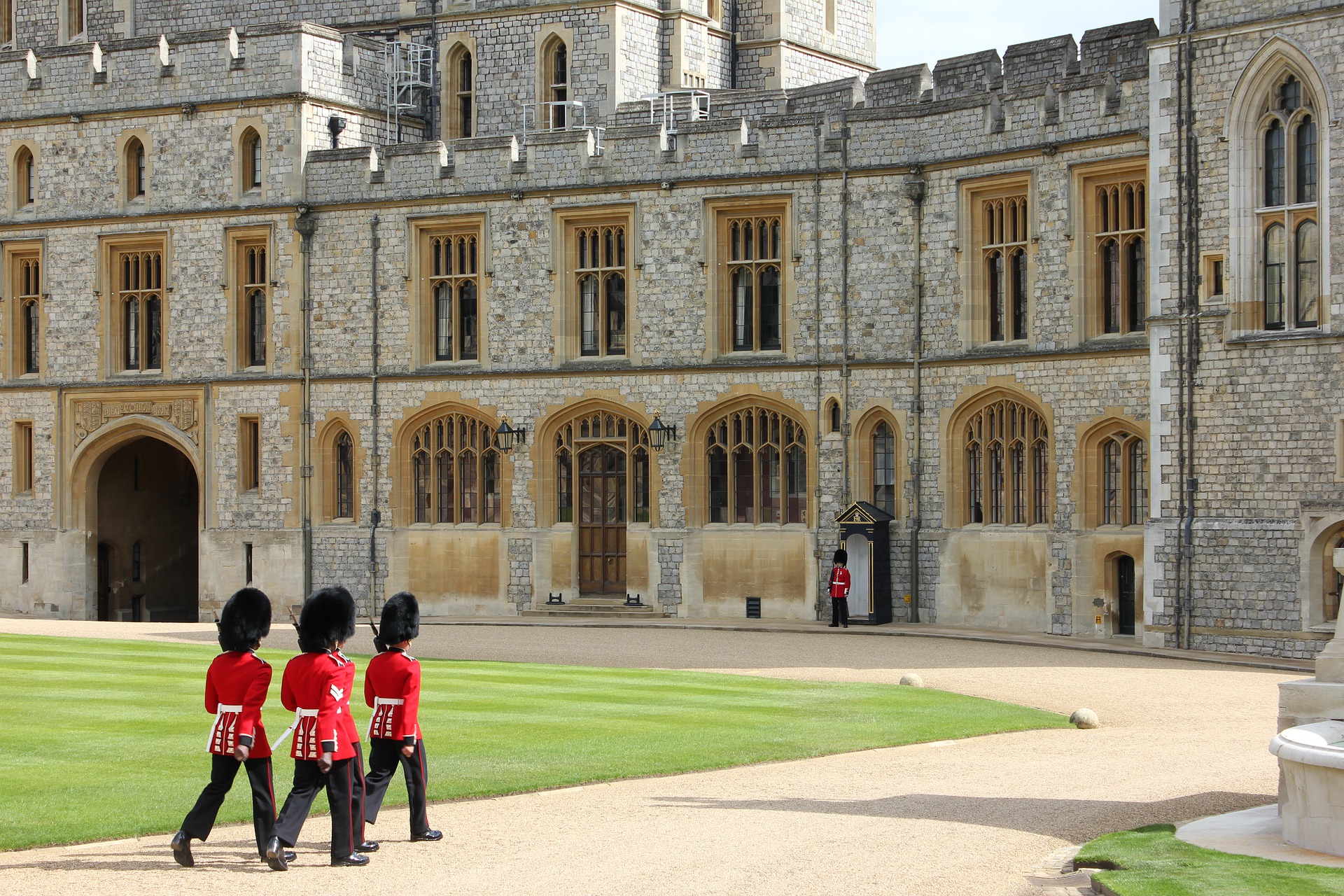 Windsor Castle and guards